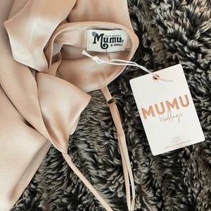 Show me your MuMu, Verona Cowl dress in champagne